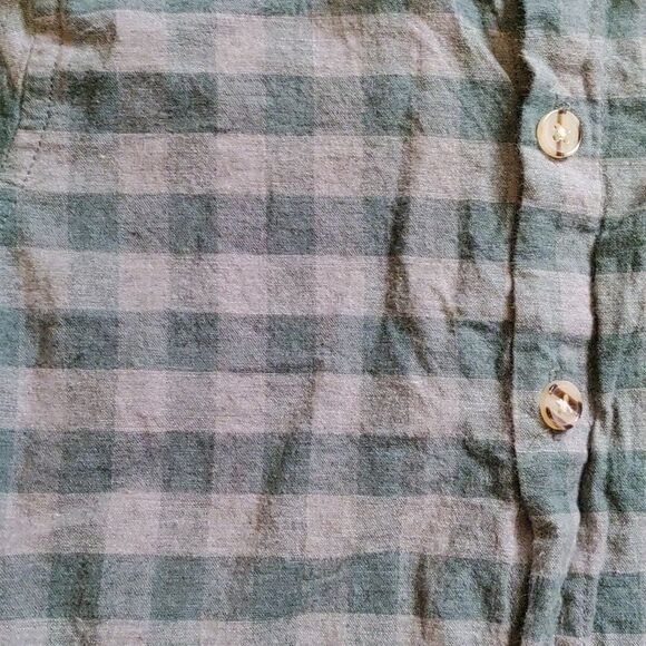 Me & Henry Shirt 2T 3T Button Down Green Plaid Cotton Easter Spring - Picture 2 of 5